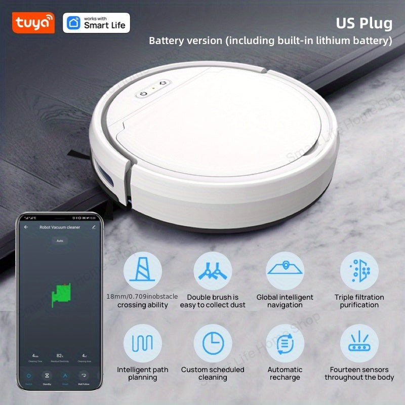 Robot Vacuum Smart Powerful Efficient TangleFree