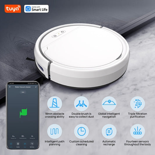 Robot Vacuum Smart Powerful Efficient TangleFree