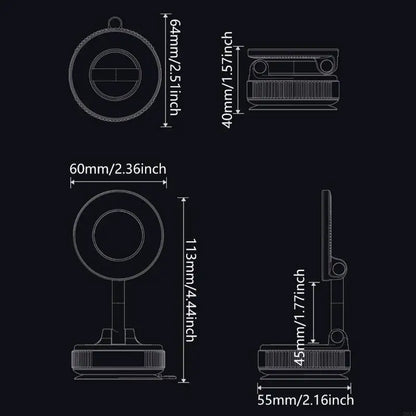 Vacuum Magnetic Phone Holder