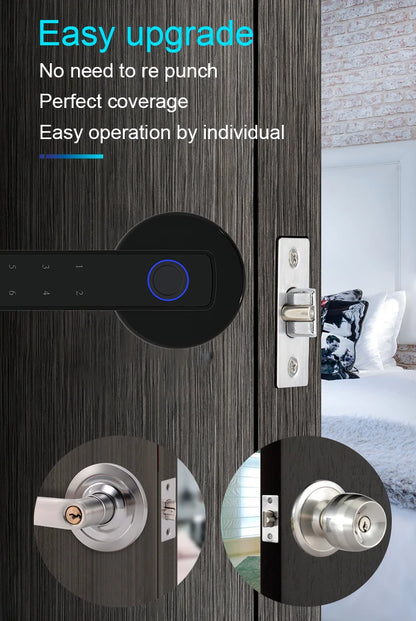 Biometric Smart Door Lock Electronic Lock Fingerprint Handle Split Digital Keyless Smart Lock